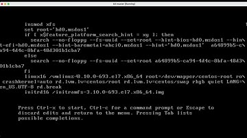 How to reset or recover your root password for CentOS