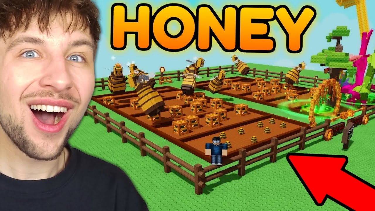 I Created a HONEY Only Garden in Grow a Garden.. (QUEEN BEE ARMY)