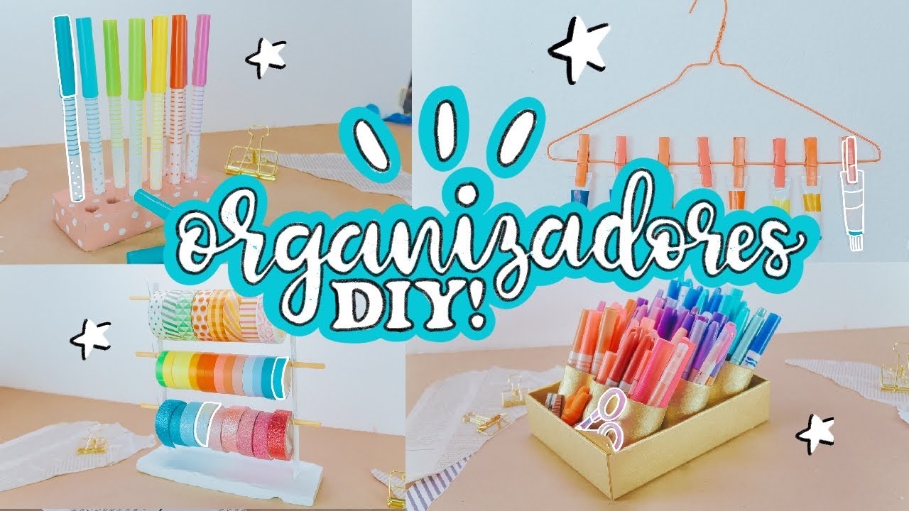 ORGANIZADOR casero PARA PLUMONES!! (Plantilla Gratis) ✄ Barbs