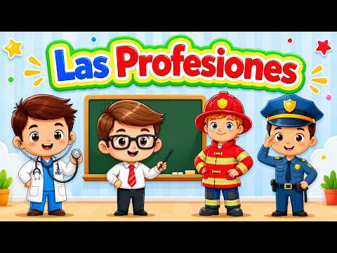 Learn Professions for Kids 👨‍⚕️ Jobs in Spanish | Educational Video