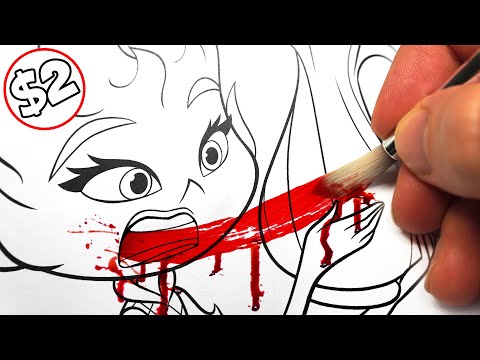 Horror Artist Vs 2 Disney Elemental Colouring Book