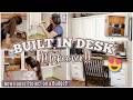 NEW HOUSE PROJECTS :: BUDGET FRIENDLY, BUILT IN DESK MAKEOVER :: RENTAL HOME DIY PROJECTS