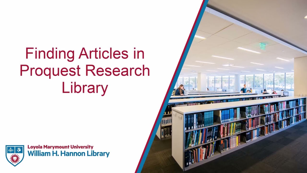 Databases (Articles) - Psychology - LibGuides at Loyola Marymount