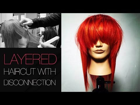 How To Cut A Layered Haircut With Disconnection Step By Step