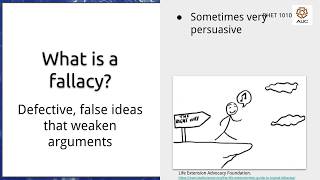 Logical Fallacies, part 1