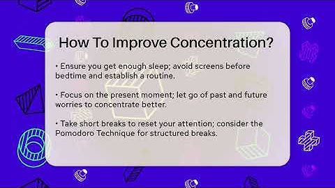 How To Improve Concentration? - The Personal Growth Path