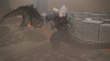 Godzilla PS4 Online Battle: Spacegodzilla vs Godzilla vs Godzilla 2014