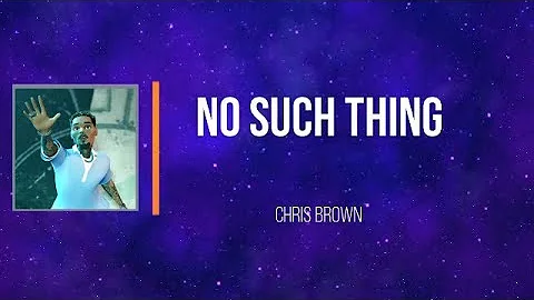 Chris brown - No Such Thing   (Lyrics)