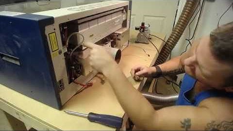 Epilog Laser Tutorial - How to Upgrade Change the Laser Tube AND Fix alignment on Epilog Mini/Helix