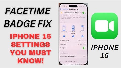🔕 iPhone 16: Turn FaceTime Badge Notifications ON or OFF Instantly!