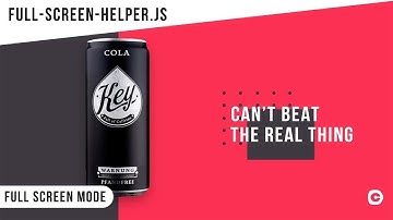 Full Screen Mode | Use full-screen-helper.js | CSS - JavaScript Tutorial  2019