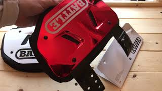 Battle Back Plate - Red Chrome Comparison