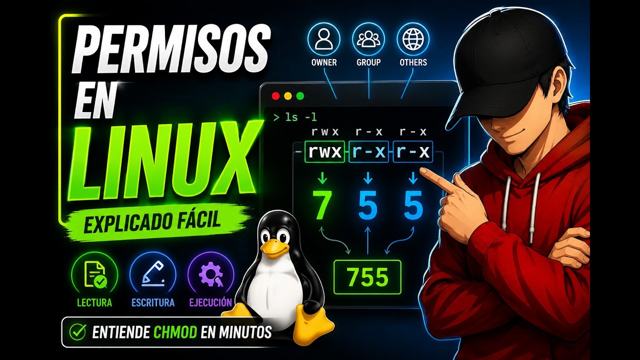 🐧 PERMISOS en LINUX: chmod y Sistema OCTAL🔢 [Desde Cero] - YouTube