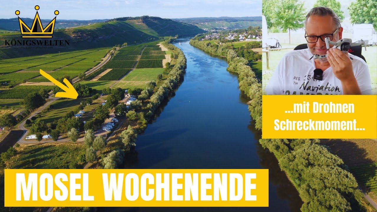 Mit dem Wohnmobil an der Mosel (Kesten) vom Drohnenabsturz bis zur Kelteranlage war alles dabei 😀
