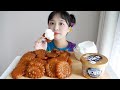 약과와 생크림 먹방🧸핵꾸덕 핵쫀득.. 약과 덕후의 최애약과 ft. 아이스크림 REALSOUND MUKBANG | Korean dessert, Yakgwa :D