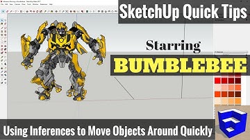 Using Inferences to Move Objects Around Quickly in SketchUp - SketchUp Quick Tips