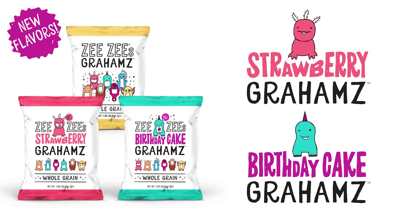 Zee Zees® Strawberry Grahamz™ and Birthday Cake Grahamz™ YouTube