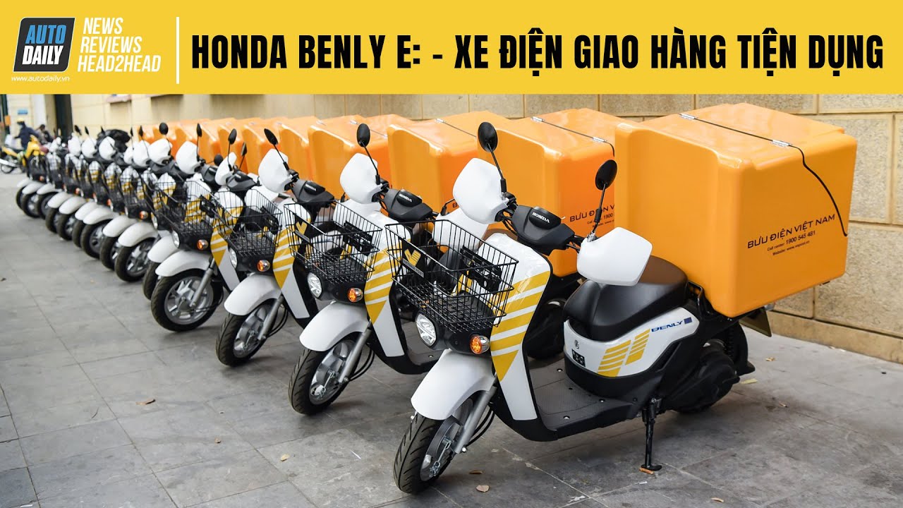 Dùng xe máy điện Honda Benly e giao hàng tại Việt Nam
