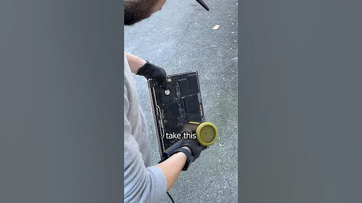 #MacBook Pro easy liquid damage repair (colorful fail) #tech #pc #technology #shorts