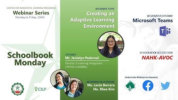 CILP 2020 Webinar Series: Creating an Adaptive Learning Environment