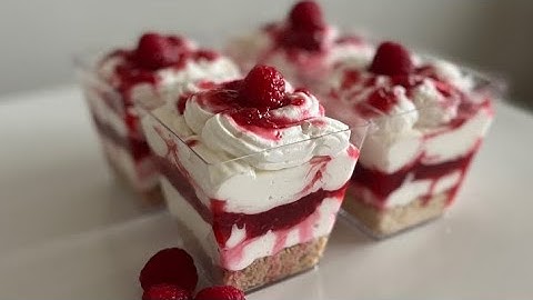 Raspberry Cheesecake Shots | Easy #dessert  Recipe
