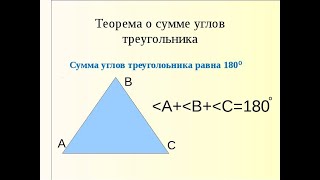 7 класс. Сумма углов треугольника