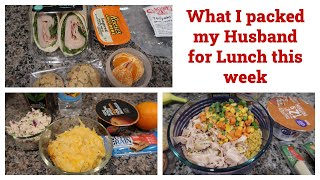 What I packed my Husband for Lunch this week