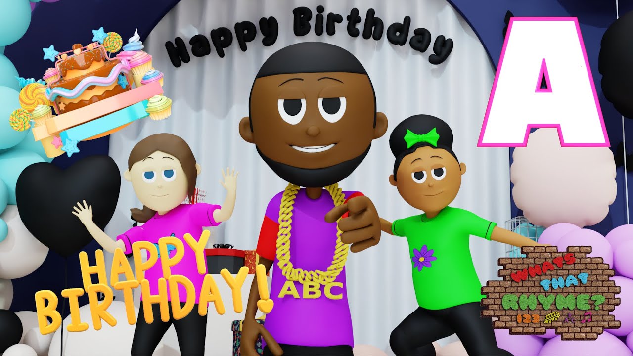 Happy Birthday Song (ABC Birthday Dance) | Nursery Rhymes + Kids Songs 