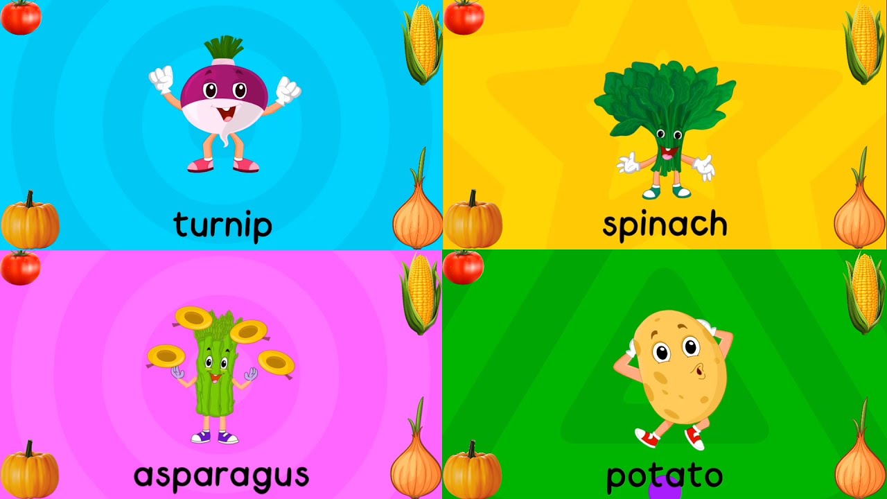 Learn Vegetables for Toddlers and Kids | Best Learning Videos for ...