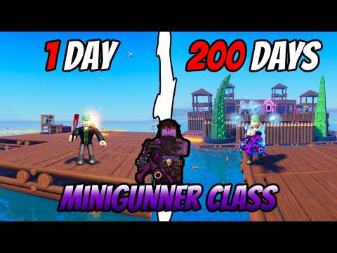 100 Days At Sea - Minigunner Class (1-200 Days) - Full Gameplay | Roblox