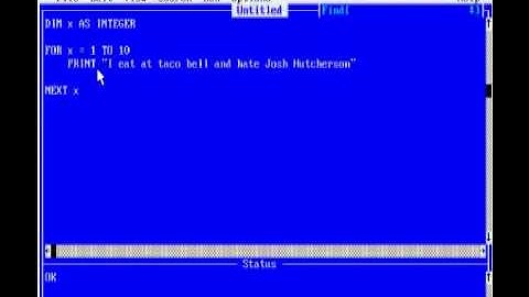 QB64 Tutorial 11 - For Loops