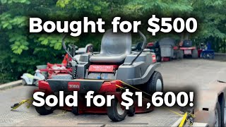 Flipping a $500 Lawn Mower into $1,600! 💰 (Facebook Marketplace Tips)