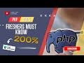 PHP Interview Questions 2025 – Freshers Must Know | Tamil