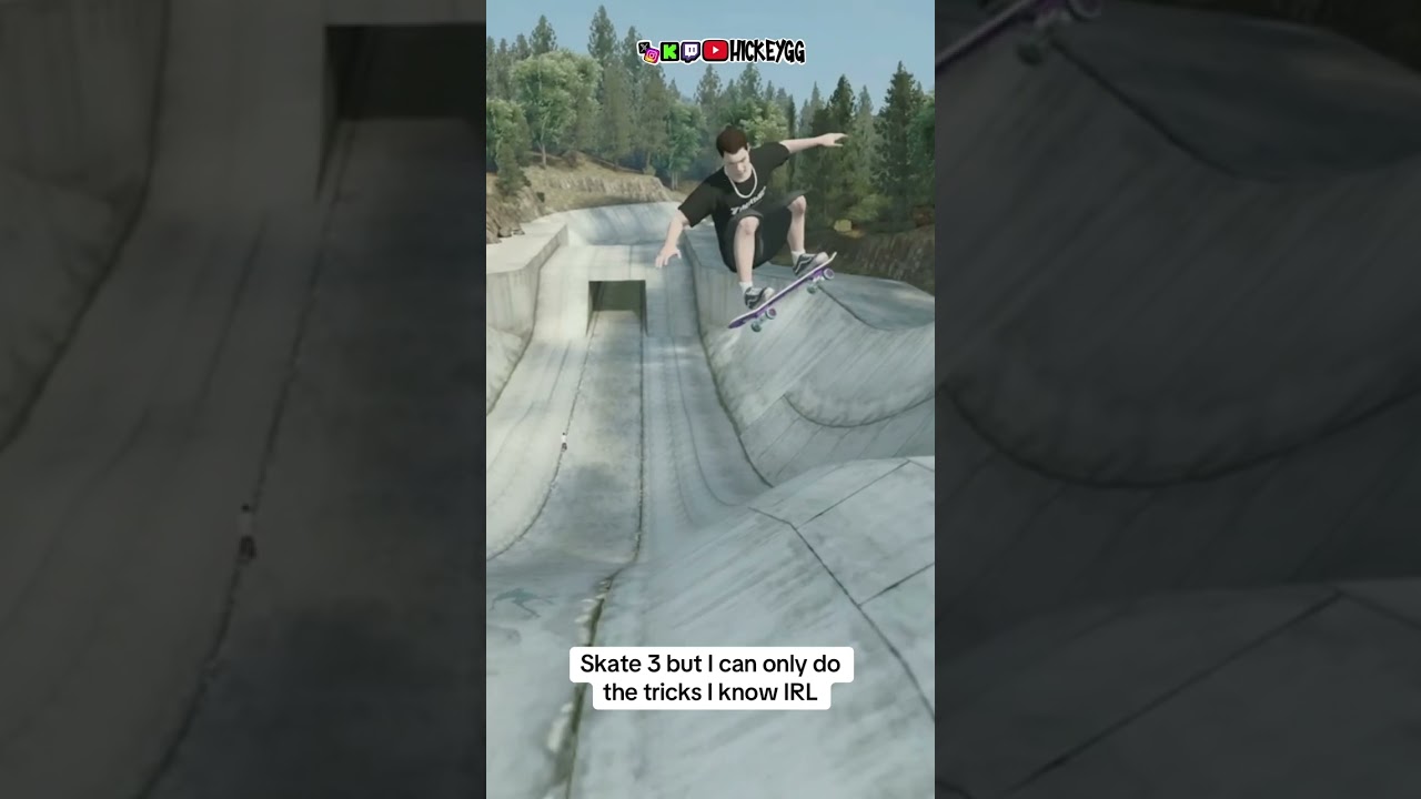 PLAYING SKATE 3 IN 2025 BUT ONLY TRICKS I CAN DO IRL