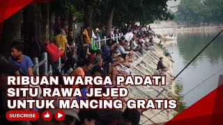 Download lagu Thousands of Residents Crowd Situ Rawa Jejed Klapanunggal, There is Free Fishing for 1.5 Tons of ...