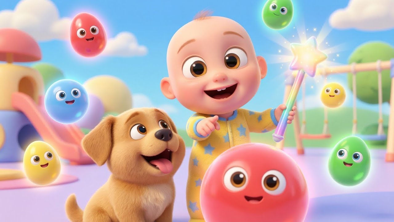 Magic Color Surprise 🎨 | Learn Colors with Baby & Puppy | Fun Kids Song