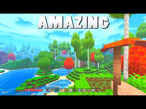 I Can't Stop Playing in this Voxel Sandbox Game! - Allumeria Gameplay