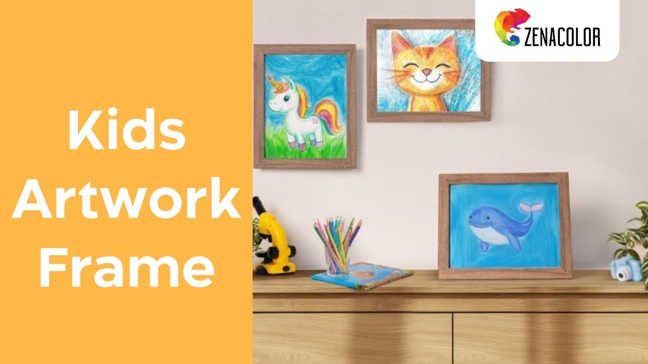 ✨ Display & Store Kids' Masterpieces – Changeable Artwork Frames! 🎨🖼