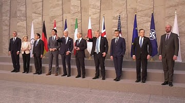 G7 leaders group photo as they meet in Brussels | AFP