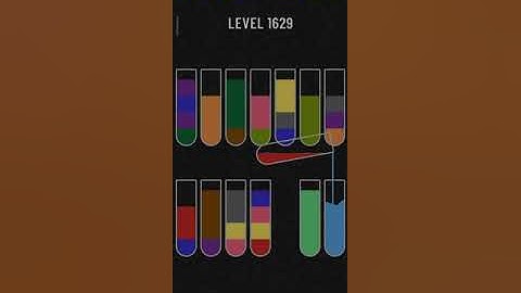 Water sort puzzle level 1629