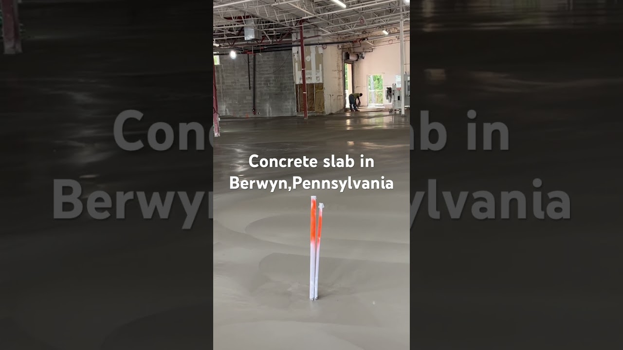 Putting in work! Berwyn,Pennsylvania concrete slab 