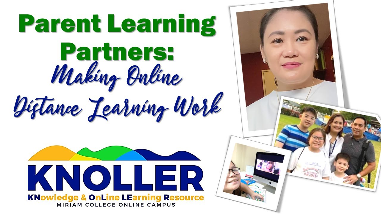Parent Learning Partners: Making Online Distance Learning Work - YouTube