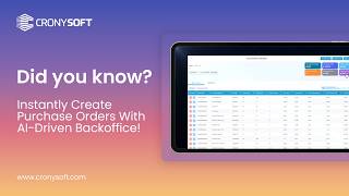 Did You Know? Create Purchase Orders Instantly With Ai-Powered Backoffice
