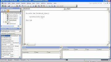 How to Create a Splash Screen in Excel