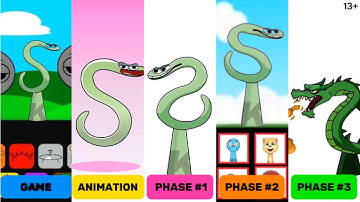 💚 Sprunki OC: S (from Alphabet Lore) Game,Animation,Phase1,Phase2,Phase3
