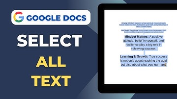 How To Select All In Google Docs