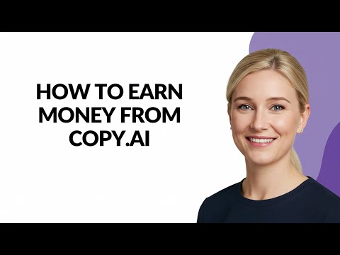 HOW TO EARN MONEY FROM COPY.AI - Julia'sTutorials
