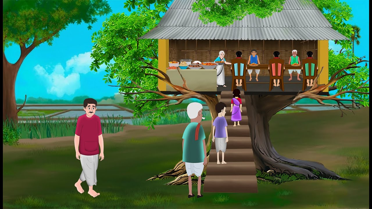 पेड़ पर चावल का होटल | Hindi Story | Hindi Kahani | Moral Stories | cartoon story