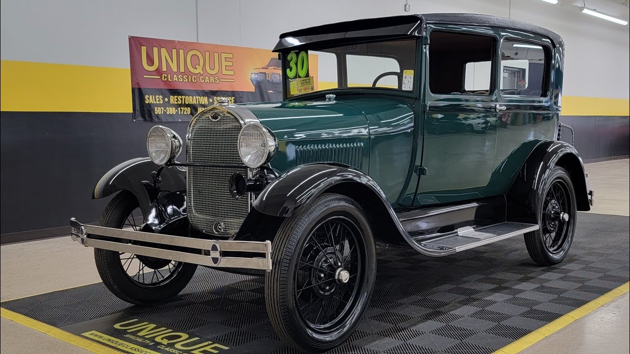 1930 Ford Model A Tudor Sedan | For Sale - $19,900 - YouTube