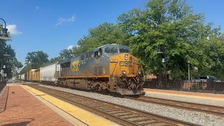 Railfanning in Ashland, VA catching Amtrak 80 with IDTX#4619 trailing and close call with CSX